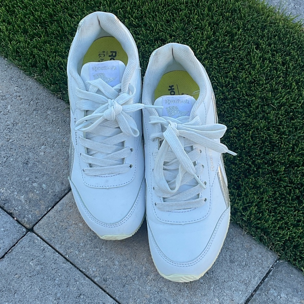 Reebok Classic White Lace-Up Sneakers